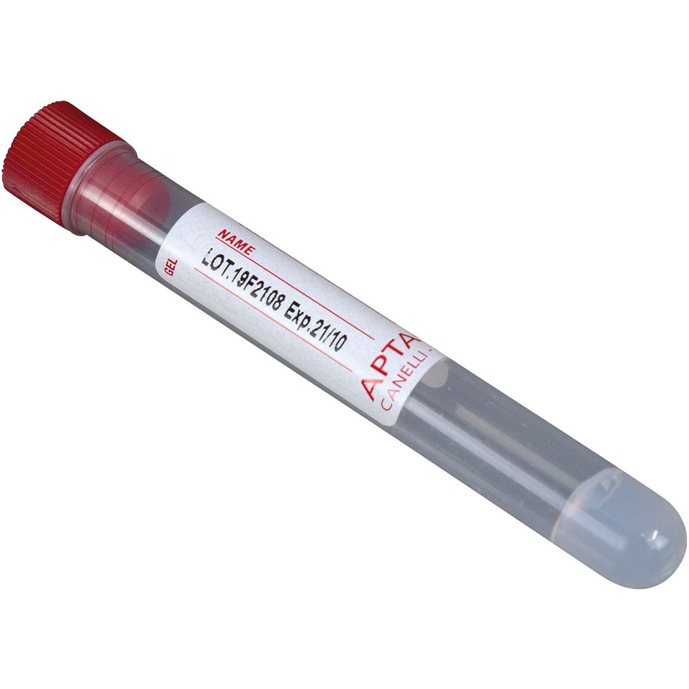 Tube séparateur de sérum en polypropylène, avec gel, 5 ml, Ø13x75 mm x 1000