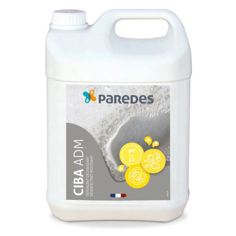 Détergent dégraissant désinfectant alcalin moussant CIBA ADM 2 x 5 l - PAREDES