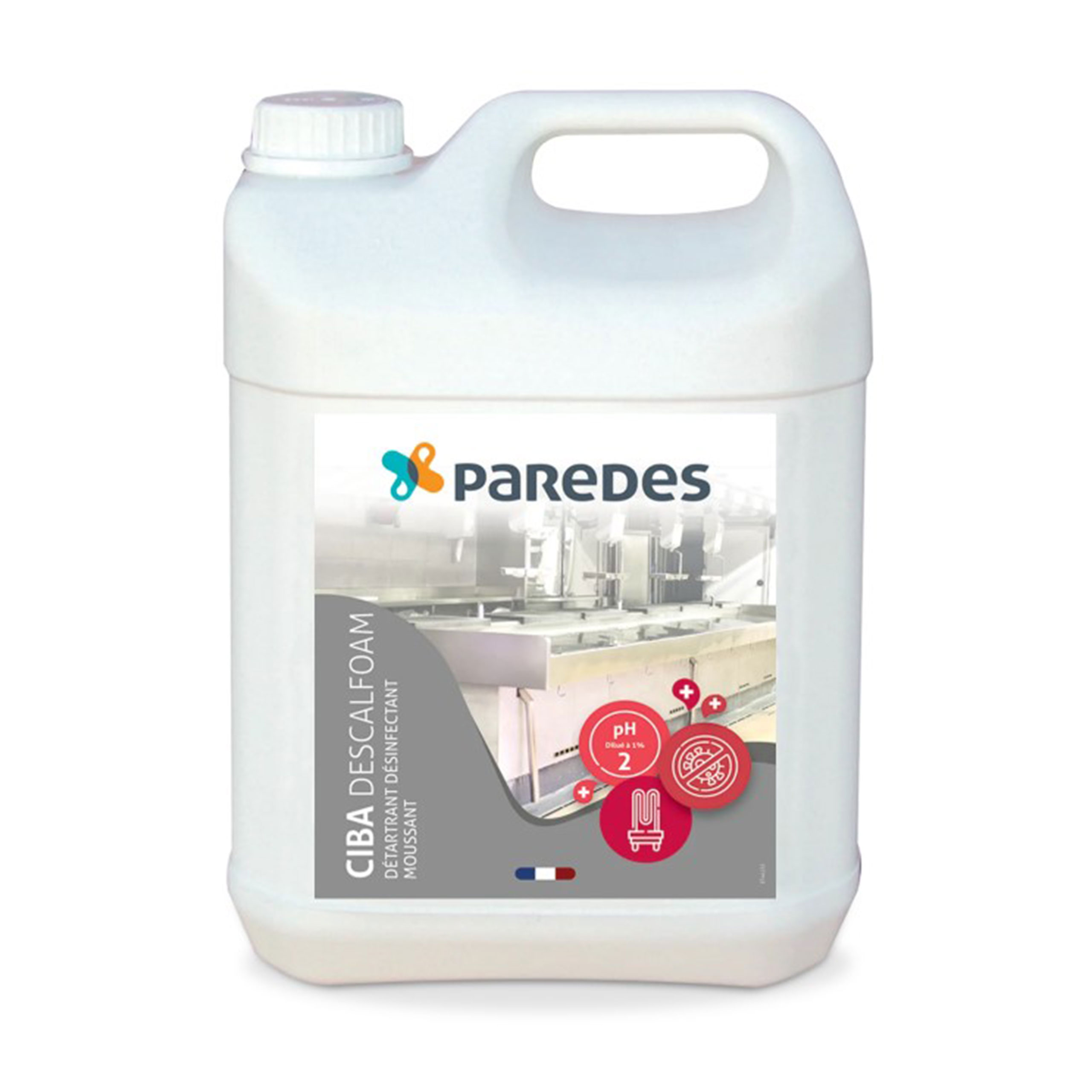 Détartrant désinfectant moussant CIBA DESCALFOAM - 2 x 5 l - PAREDES