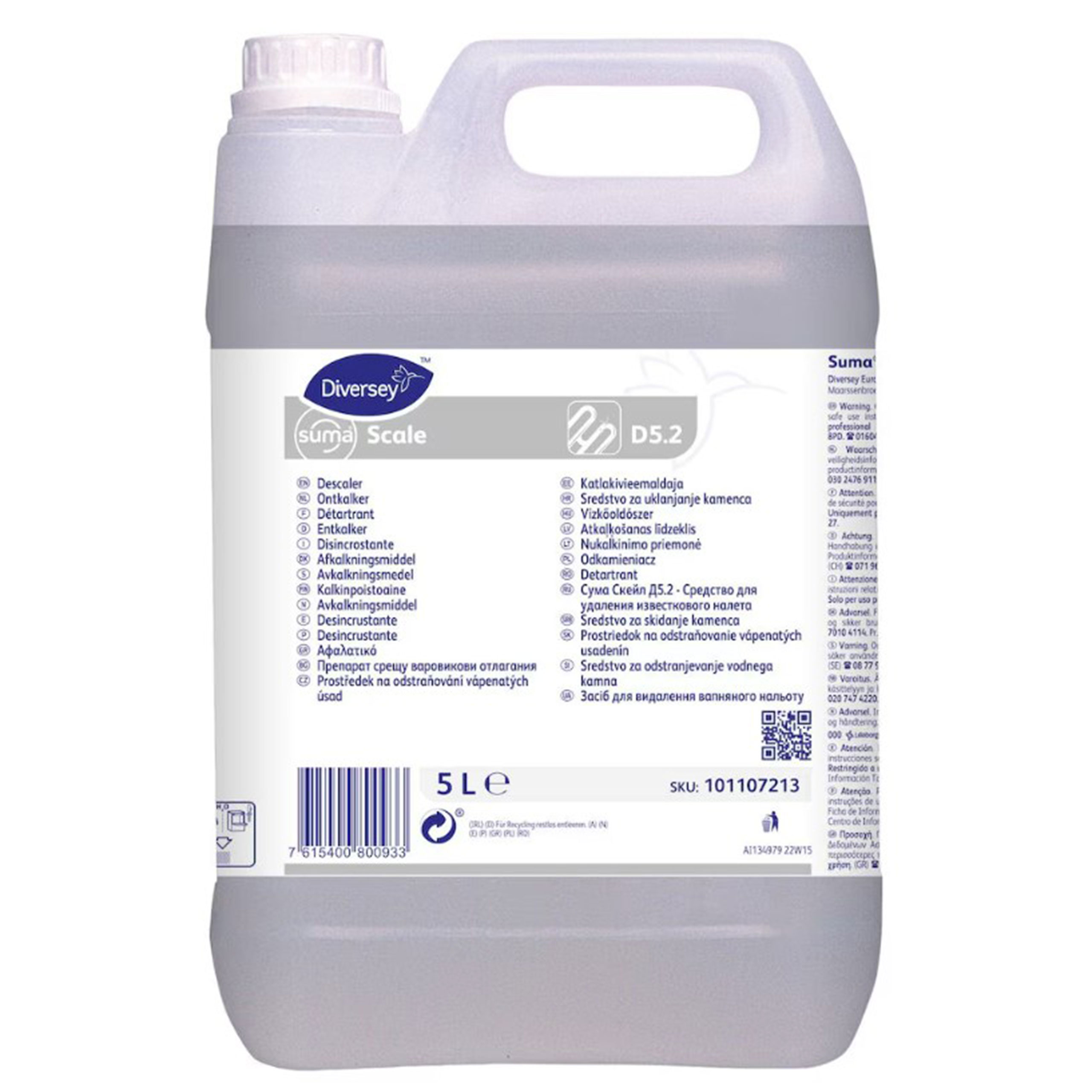 Detartrant a usage periodique suma scale d5.2 - Carton 2 x 5 l - DIVERSEY