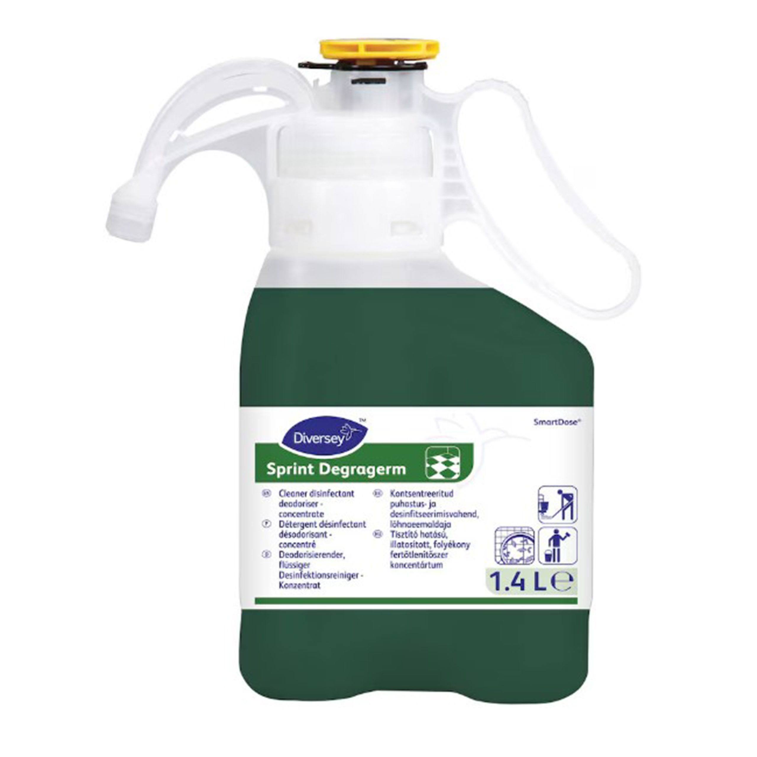 Detergent desinfectant concentre sprint degragerm smartdose - Flacon 1,4 l - DIVERSEY