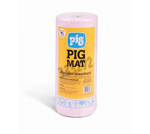 Rouleau simple épaisseur Pig Hazmat PP rose 380 cm x 15 m