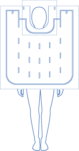 Couverture chauffante Vytil torse - lot de 40 - 109 x 102 cm