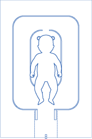 Interface universelle corps entier néonatale Vytil lot de 40 - 120 x 80 cm