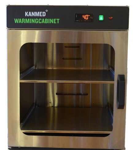 Armoire chauffante pour solutés - 96 l. - 42 °C - acier inoxydable - 51 x 52 x 62 cm - 35 kg à vide