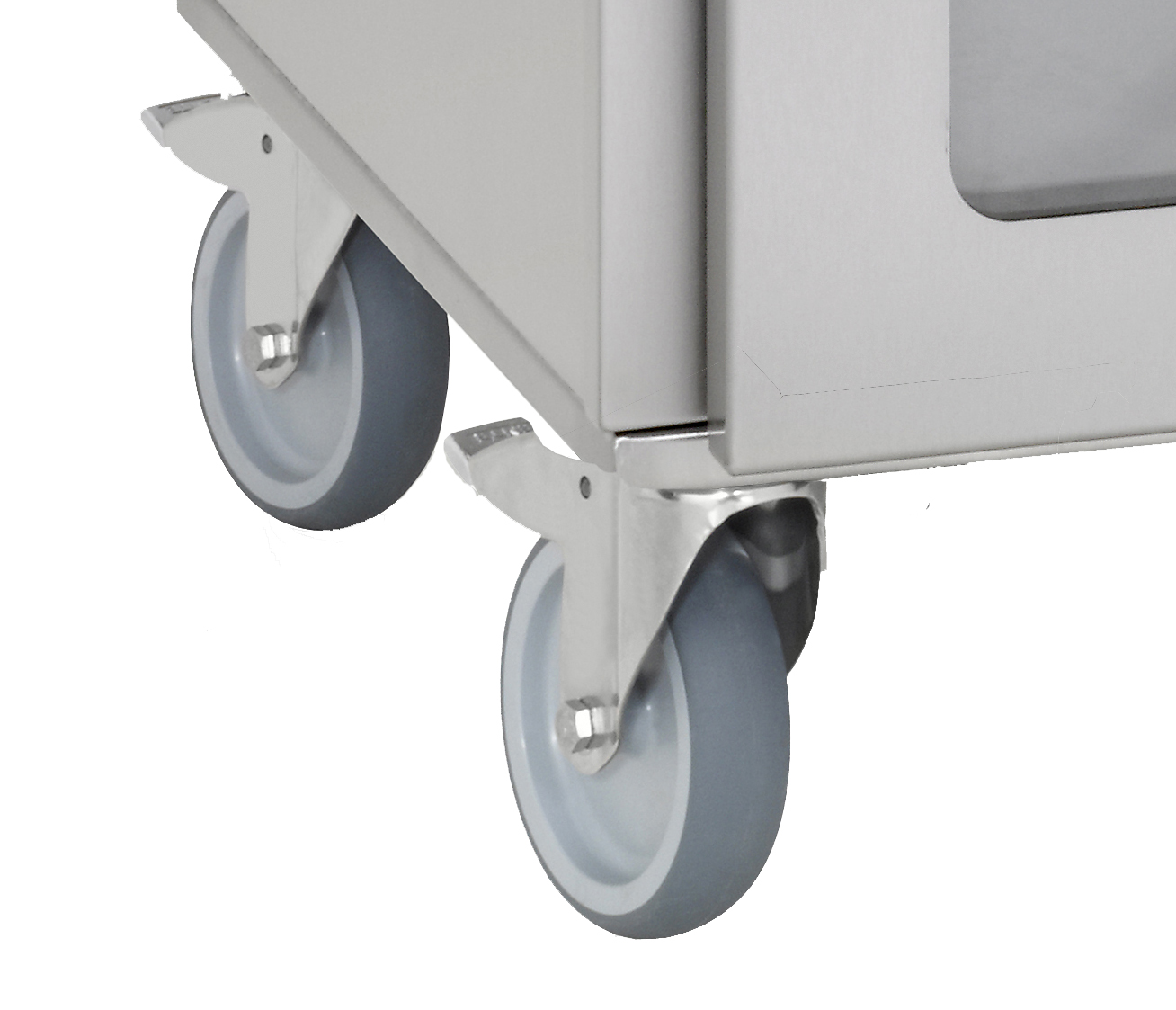 Jeu de 4 roues pour armoires chauffantes petit modèle GE-2350S et GE-2380S