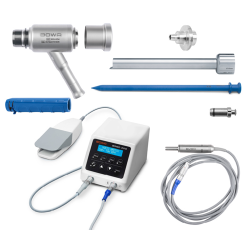 Set complet morcellateur ERGO 300 - inclus morcellateur, micromoteur, pédale, poignée, unité de transmission, tube de