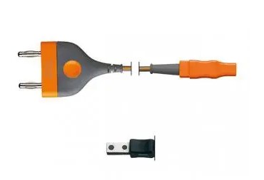 Câble bipolaire - pince fiche plate EU - l. 4,5 m - double broche 22 mm - réutilisable - générateur ERBE