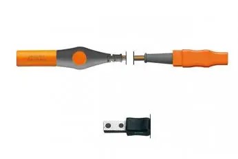 Câble bipolaire - pince fiche plate EU - l. 4,5 m - fiche ronde générateur ERBE - réutilisable