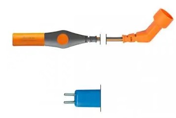 Câble bipolaire pour pince US 2 broches - fiche ronde générateur MARTIN