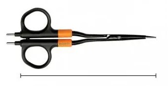 Ciseaux bipolaires BiZZER - l. 280 mm - courbés - fins - METZENBAUM