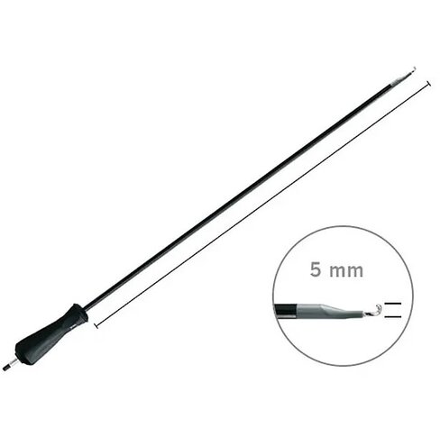 Crochet monopolaire pour coelioscopie - en forme de J renforcé - l. 360 mm - réutilisable