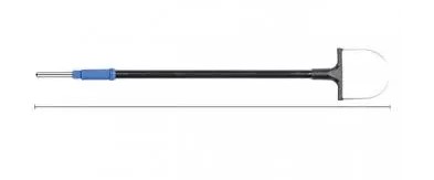 Electrode à anse de conisation 20 x 20 mm - réutilisable tige Ø 2,4 mm - l. 142 mm