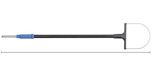 Electrode à anse de conisation 25 x 25 mm - réutilisable tige Ø 2,4 mm - l. 147 mm