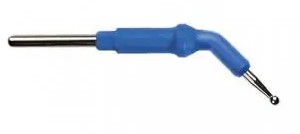 Electrode monopolaire boule coudée Ø 2 mm - réutilisable - tige Ø 4 mm - l. 49 mm - lot de 5