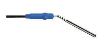 Electrode monopolaire lancette courbée - réutilisable - tige Ø 2,4 mm - lot de 5