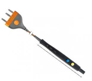 Manche de bistouri ErgoPEN - réutilisable - deux boutons - pour électrode Ø 2,4 mm - câble l. 4,5 m - 3 broches