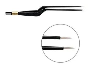 Pince bipolaire antiadhésive baïonnette droite - l. 200 mm - pointue