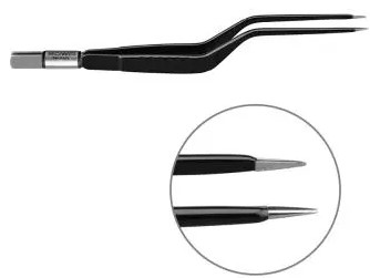 Pince bipolaire baïonnette droite - l. 165 mm - pointue