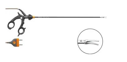 Pince bipolaire coelioscopique ERGOeco - Ø 5 x 360 mm - Maryland - deux broches 22 mm - câble 4,5 m - générateur