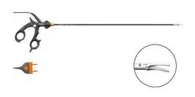 Pince bipolaire coelioscopique ERGOeco - Ø 5 x 460 mm - Maryland - deux broches 22 mm - câble 4,5 m - générateur