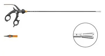 Pince bipolaire coelioscopique ERGOeco - Ø 5 x 460 mm - fenêtrée - fiche ronde type ERBE - câble 4,5m