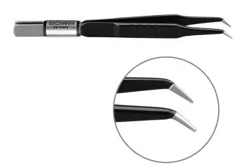 Pince bipolaire coudée - l. 110 mm - pointue