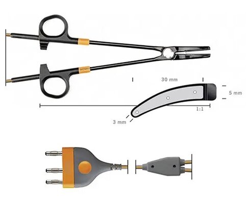 Pince de thermofusion TissueSeal PLUS COMFORT réutilisable - l. 230 mm - câble 4,5 m