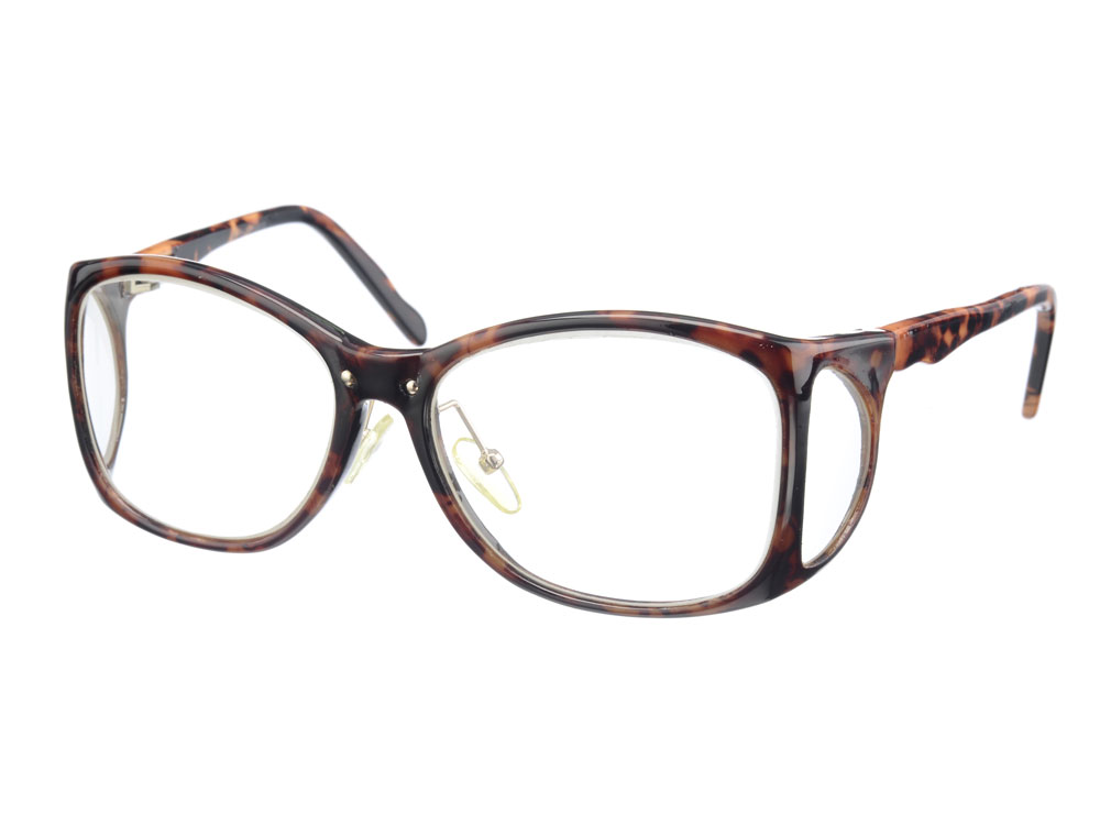 Lunettes Anti-X Persol - eq pb 0,75 mm - avec protections latérales eq pb 0,50 mm - coloris ambre écaillé