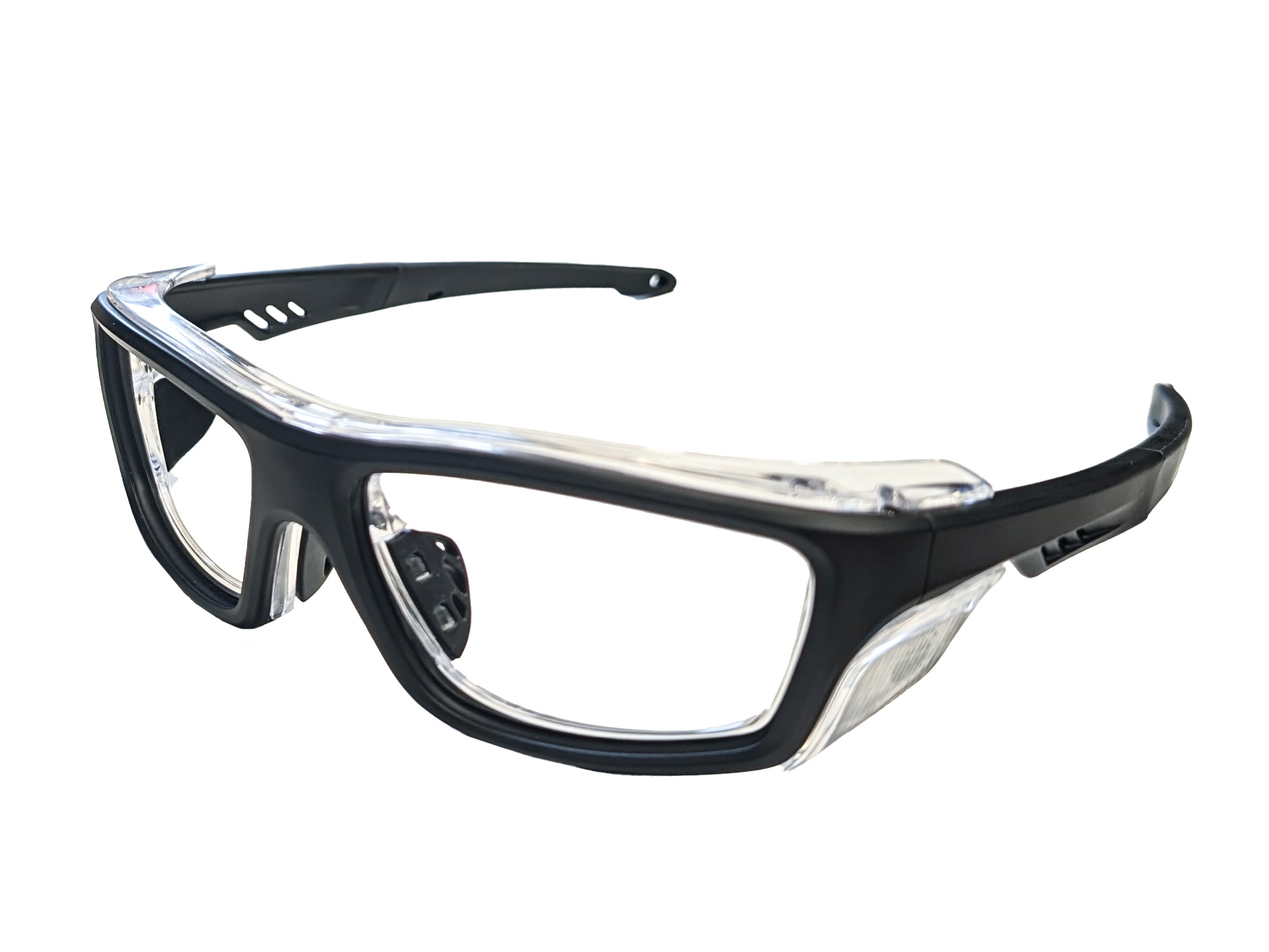 Lunettes anti-x RAZER eq plomb 0,75mm frontal progressive-noir-anti-buéeet eq plomb 0,50mm latéral