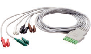 Brins ECG 5-dériv - broche simple - IEC - pour Moniteur VISTA 300 (8600300) - longueur de 1,5 m