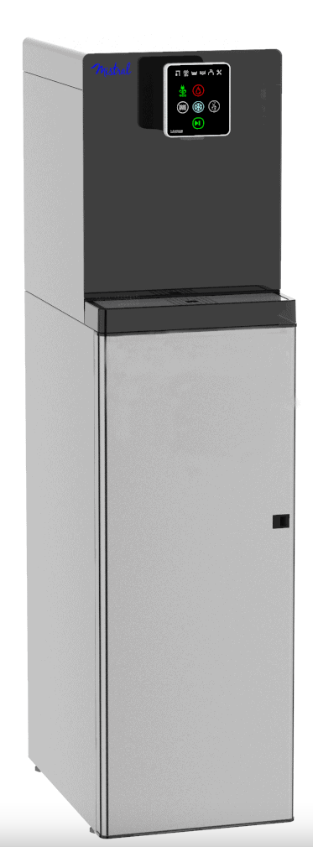 Fontaine DRINKPAD 4 eaux+Evacuation+WATERSAFE Eau Froide/Eau Tempérée/Eau Chaude/Eau Gazeuse