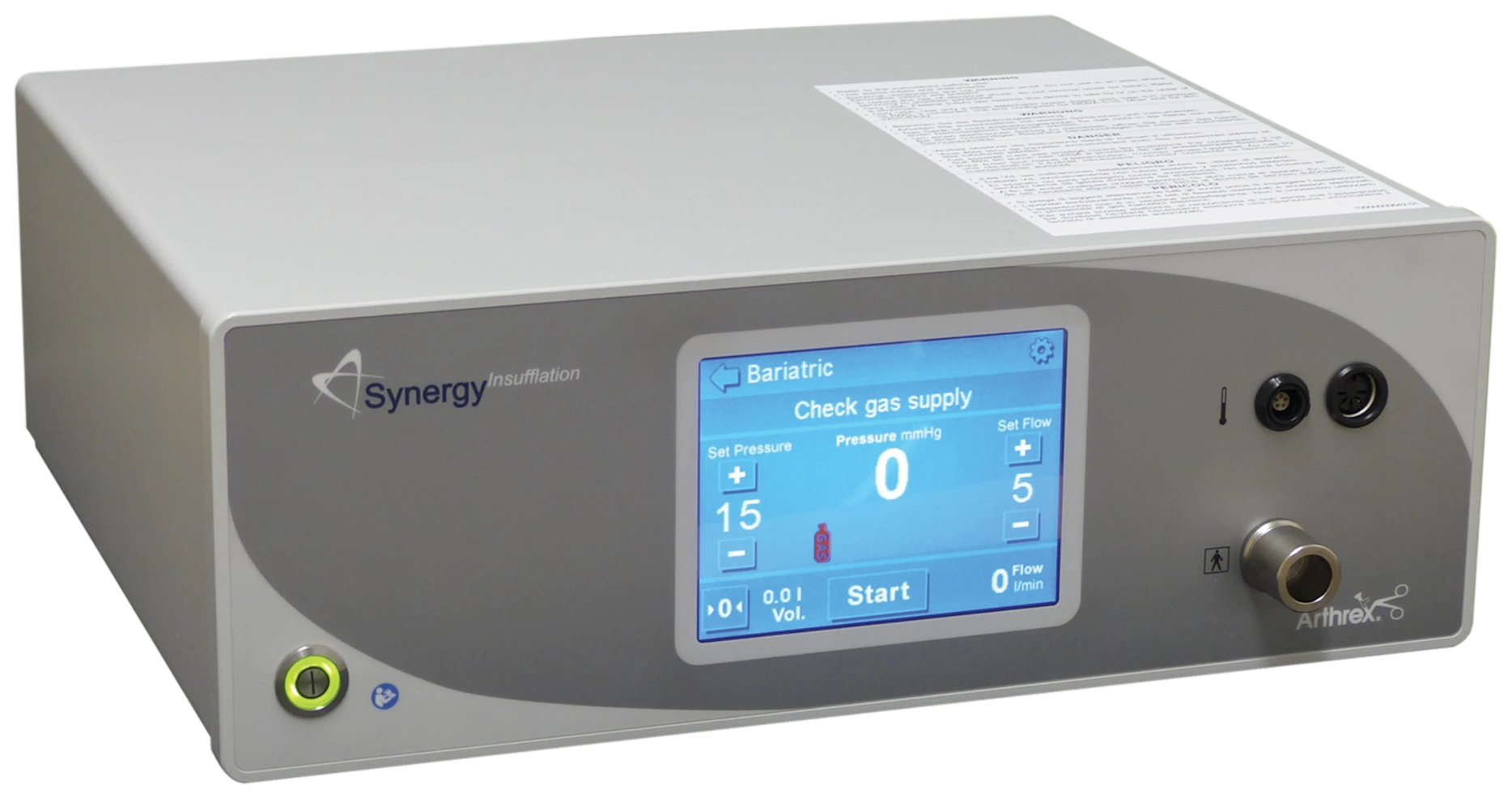 Console d'insufflateur Synergy Insufflation