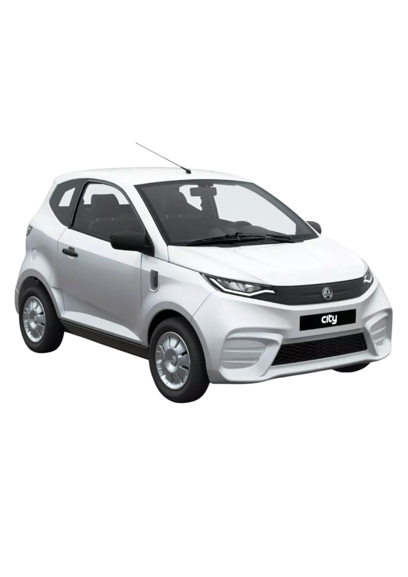 Véhicule électrique AIXAM - E-City Pack - Homologation L6e avec batterie 5,54 kWh - 75 km - Blanc pur