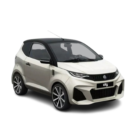 Véhicule électrique AIXAM - E-City GTO - Homologation L6e avec batterie 7,53 kWh - 113 km - Blanc nacré