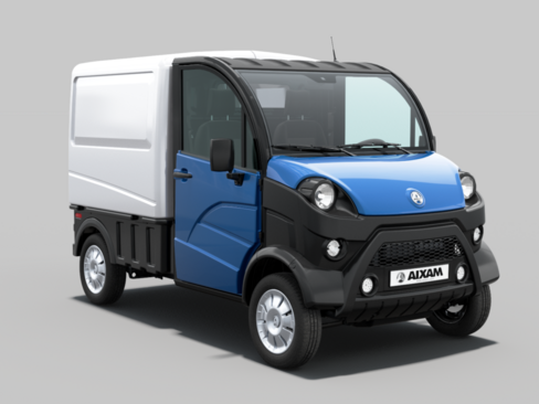 Véhicule utilitaire électrique AIXAM e-Truck - Homologation L6e - Fourgon 2,87 m3 - avec batterie 7,53 kWh - 113 km -