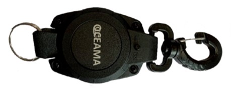 Rétracteur cable inox 120 cm avec arrêt