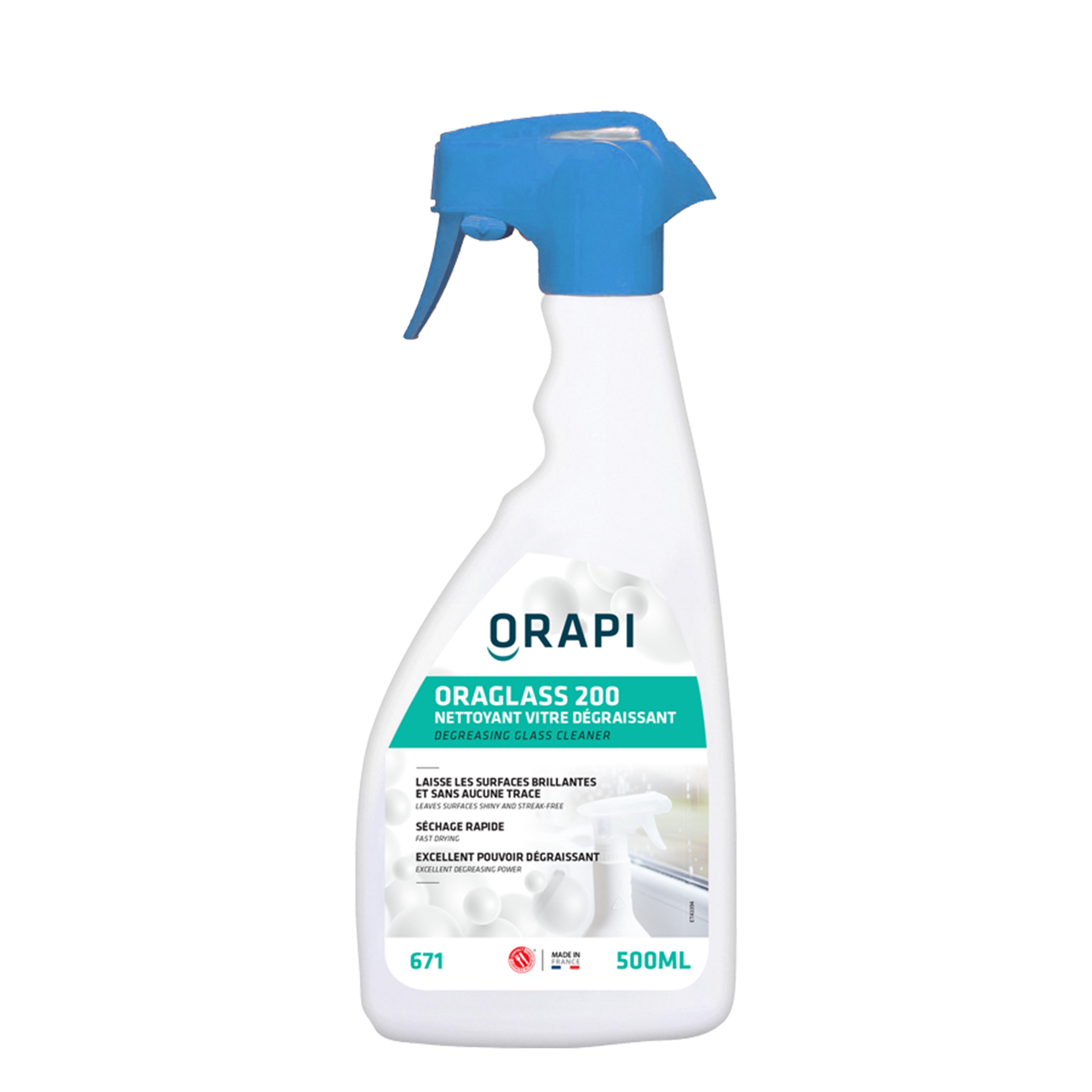 Nettoyant vitres dégraissant Oraglass 200 - Carton 12 x 500 ml - ORAPI