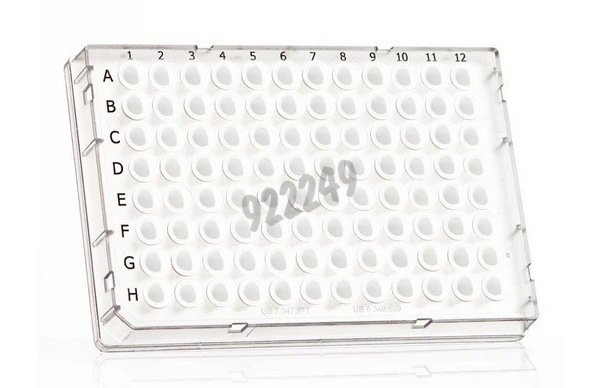 Plaque jupee 96 PCR framestar cadre transparent puits blancs 4ti-0961/c x 50 x 50