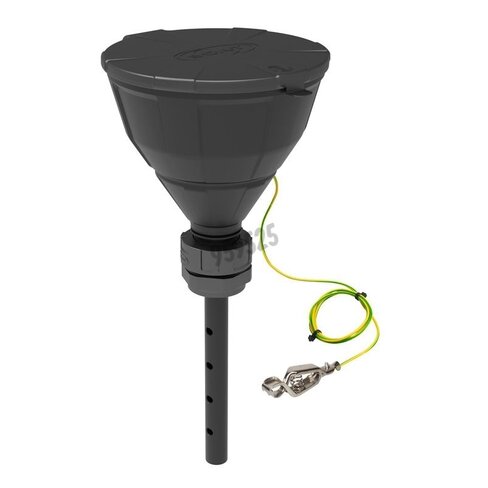 Entonnoir avec valve à bille et couvercle Arnold conducteur filetage S51