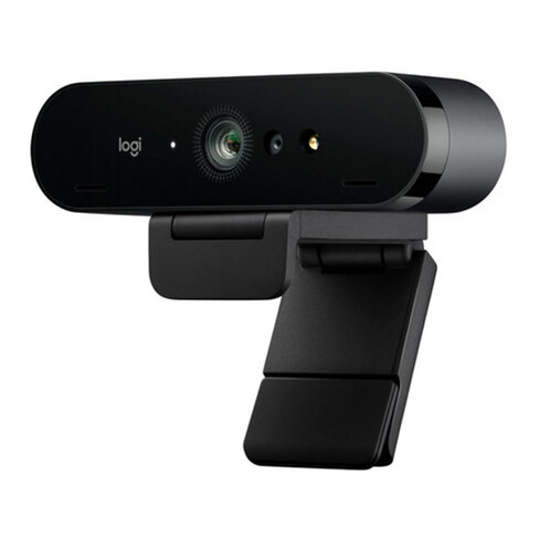 Webcam filaire-Logitech Brio4k-ultra HD comptatible avec windows hello - noir