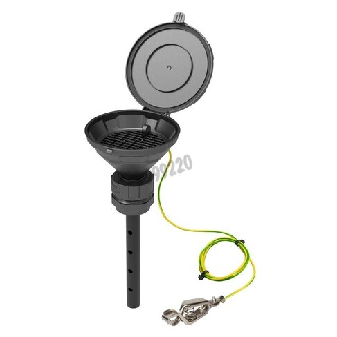 Entonnoir de sécurité à fermeture conducteur avec lance filetage S51