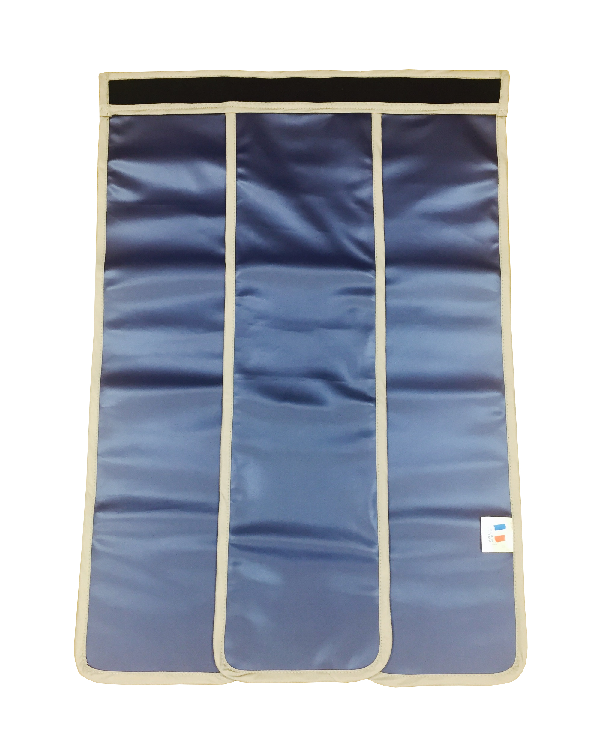 Bavolet universel Anti-X bout de table - eq pb 0,50 mm - un pan de hauteur 70 cm et un pan composé de 3 lames