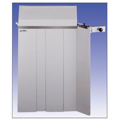 Bavolet de protection modèle BV 895 - eq pb 0,50 mm - largeur 63 cm avec lamelles protectrices cousues