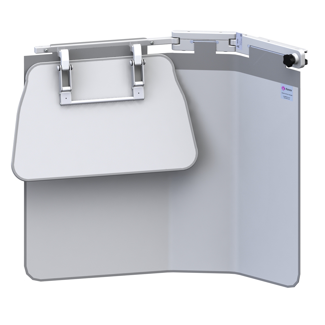 Bavolet double articulation - eq pb 0,50 mm - l. 92 cm - protection haute rabattable l. 57 cm