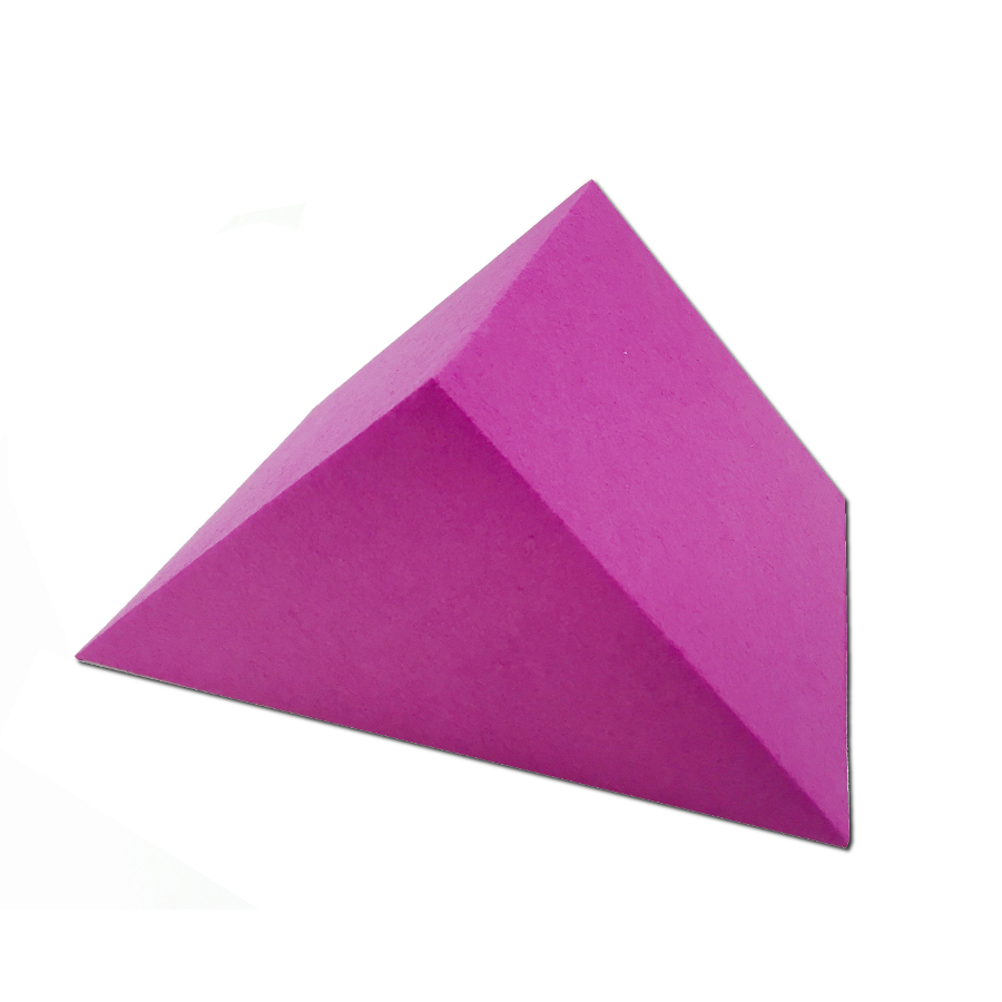 Mousse cale triangulaire recouverte 18 x 24 x 12 cm