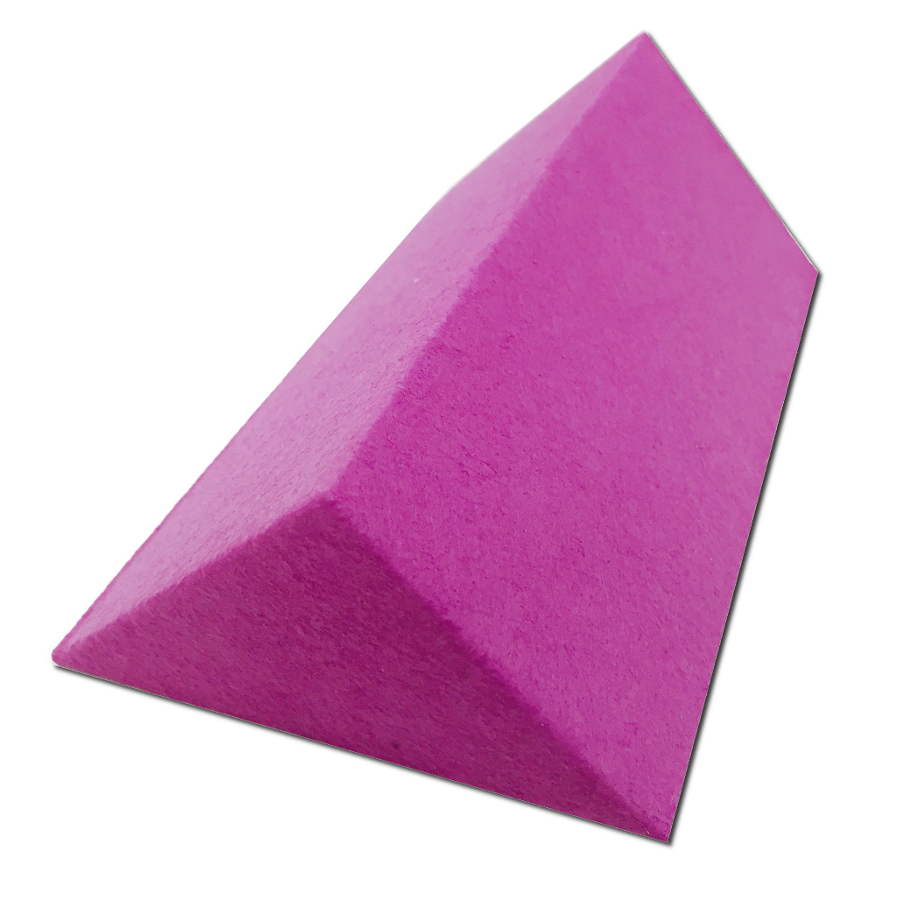 Mousse cale triangulaire recouverte 18 x 10 x 5 cm