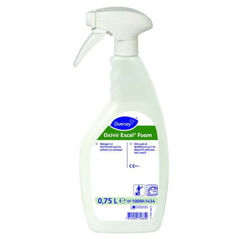 Mousse detergente desinfectante pae materiel medical Y et surfaces oxivir excel foam- Carton 6 x 750 ml - DIVERSE