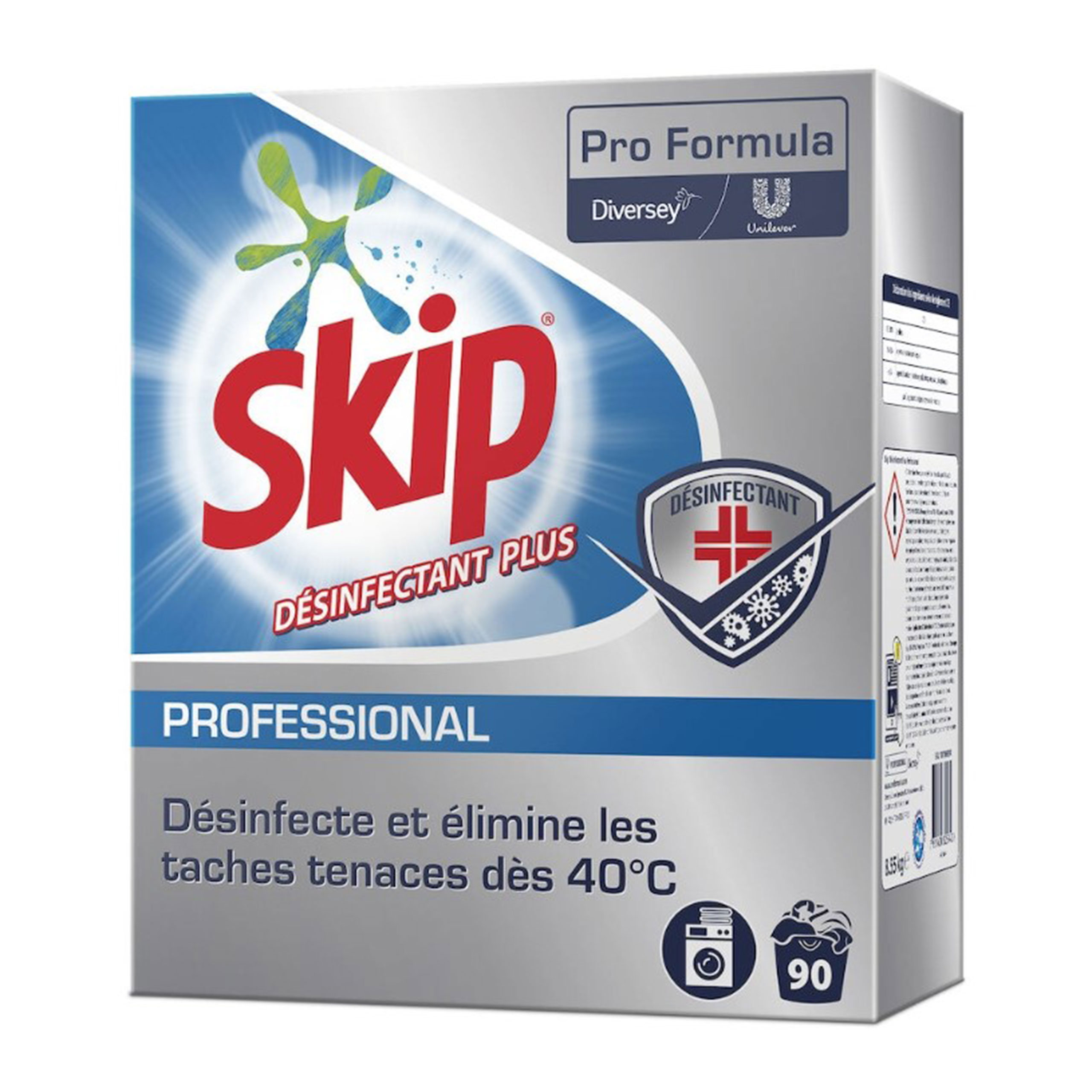 Lessive linge skip desinfectant plus - Boîte de 9kg - DIVERSEY