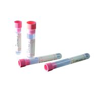Tube double niveau de remplissage avec 0,25 ml de citrate pour test de sédimentation, Ø12x86 mm, fond rond x 1000